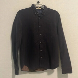 Scotch and soda size Large navy blue button up shirt